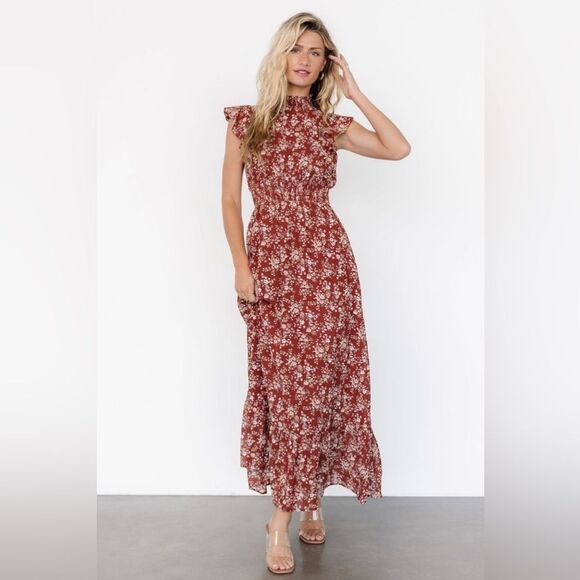 Baltic Born Dresses & Skirts - Baltic Born Kearny Ruffle Maxi Dress